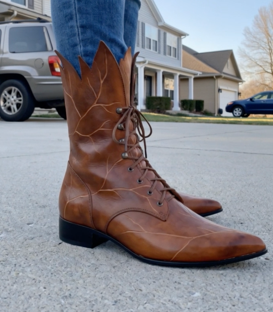 Handmade Whimsical Leather Boots