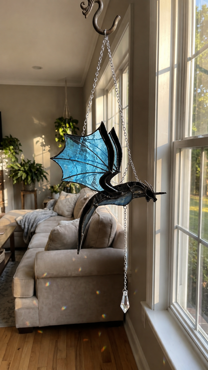 Handmade Flying Glass Dragon