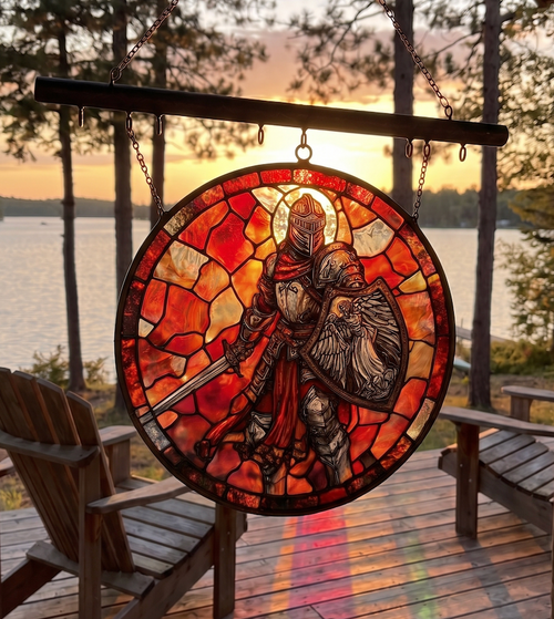 Handmade Knight Suncatcher