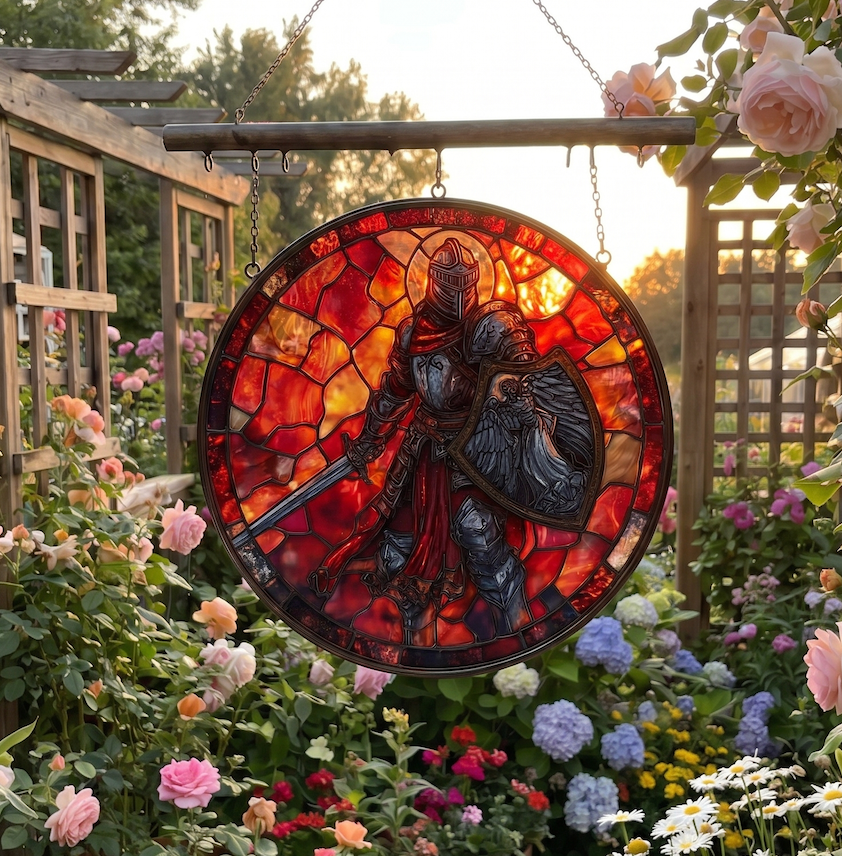 Handmade Knight Suncatcher