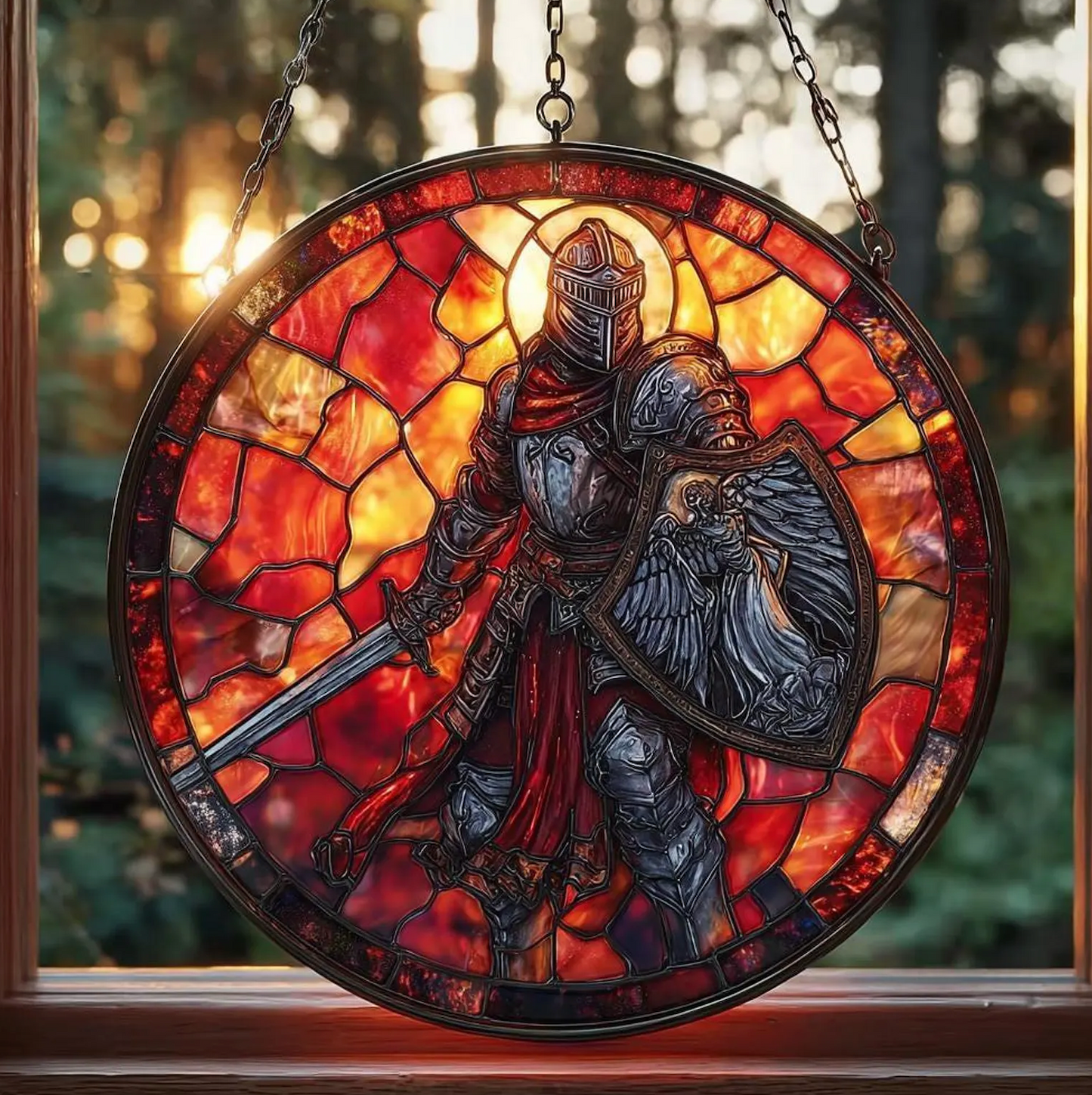 Handmade Knight Suncatcher