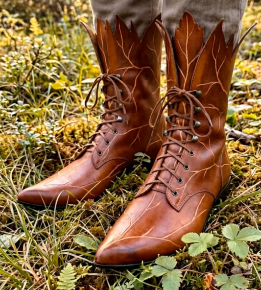 Handmade Whimsical Leather Boots