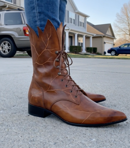 Handmade Whimsical Leather Boots