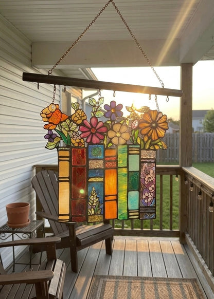 AmeliasGlass - Handcrafted Book Sun Catcher