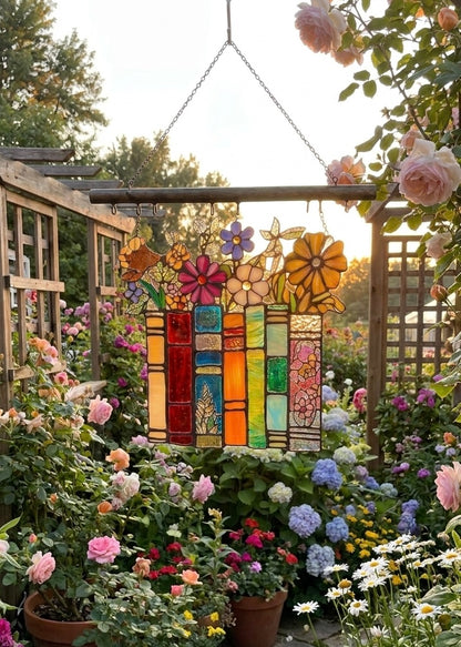 AmeliasGlass - Handcrafted Book Sun Catcher